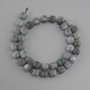 Koraliki Akwamaryn szlifowany kostka, średnica 8x8 mm+- koralik 3 mm+-, długość 38 cm+-