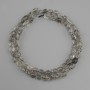 Koraliki Kwarc Herkimer galte, średnica 5-7x4-5 mm ±, długość 41 cm +