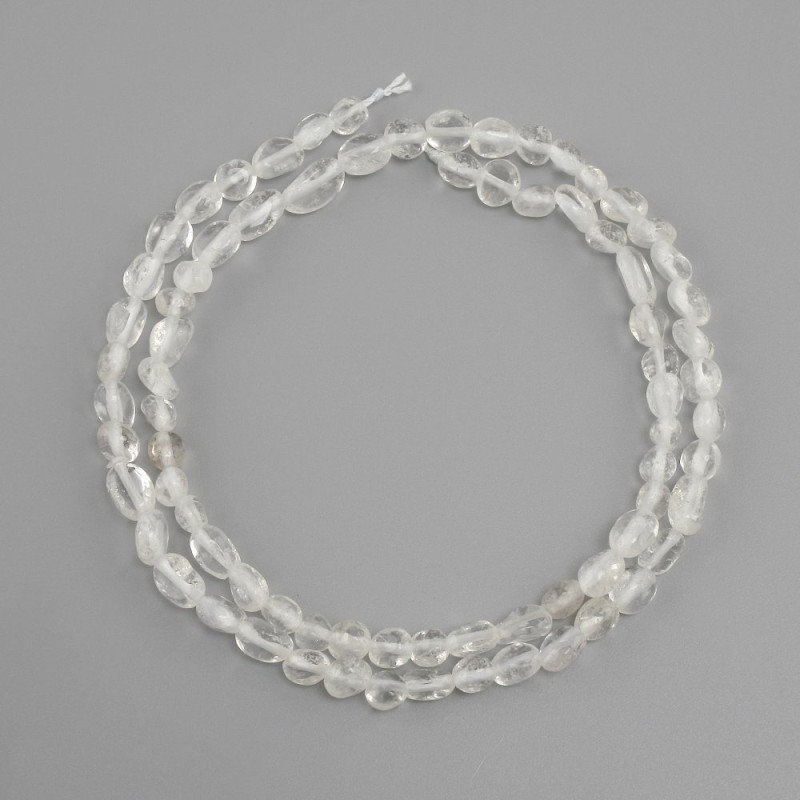 Koraliki Kryształ górski fasetka, średnica 5-7x4-5 mm +/-, długość 39 cm +/-