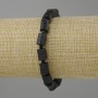 Bransoletka Turmalin Szorl obrobiony rycik, średnica 8-12x6-8 mm +- koralik 3 mm +- długość 18 cm +- na gumce (stretch)