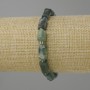 Bransoletka mszysty agat, cięta (nieregularna) forma, średnica 10-12×6-7 mm±, koraliki 3 mm±, długość 18 cm± na gumce (stretch)
