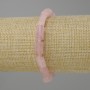 Bransoletka Różowy kwarc cięte, średnica 10-12x6-7 mm +- koraliki 3 mm +-, długość 18 cm +- typu stretch