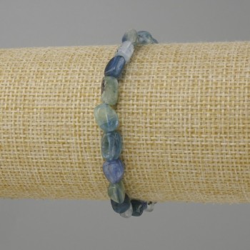 Bransoletka Kianit, fasetowane/galtówka, średnica 6-10x6-6, 5 mm ±, długość 18 cm ± na gumce (stretch)