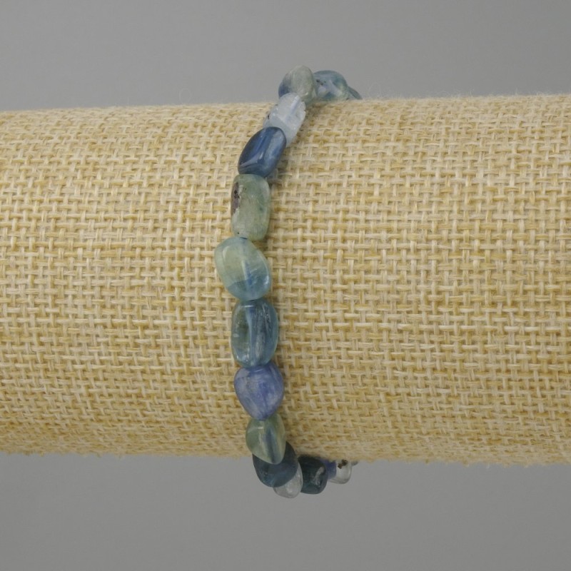Bransoletka Kianit, fasetowane/galtówka, średnica 6-10x6-6, 5 mm ±, długość 18 cm ± na gumce (stretch)