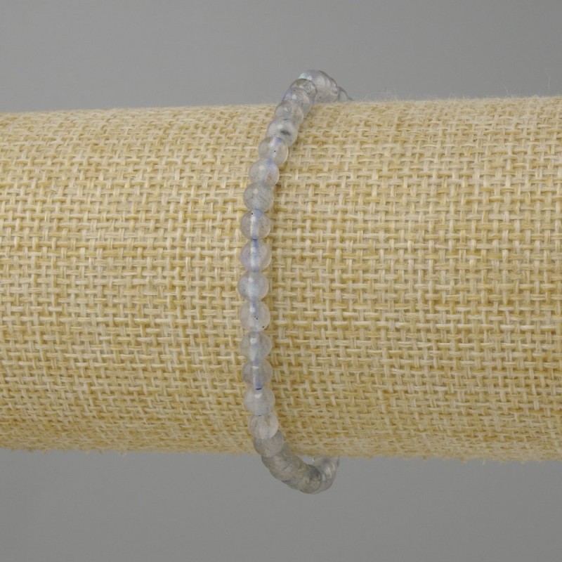Bransoletka Labrador gładka kulka, średnica 4 mm +-, długość 18 cm +- na gumce (strechu)