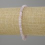 Bransoletka z kunzytu fazetowany sześcian 4x4 mm ±, długość 18 cm ± na gumce (strecz)