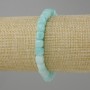 Bransoletka Akwamaryn fasetowany sześcian, średnica 7x7 mm +/-, długość 18 cm +/- stretch