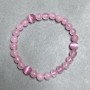 Bransoletka Różowy kwarc kulka 6 mm+- Oko kota kulka 8 mm+-, długość 18 cm +- stretch