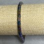 Bransoletka z hematytu ronder, średnica 5x2 mm +/- , długość 18 cm +/- strecz