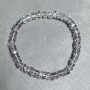 Bransoletka z koralikami w stylu Swarovski 6x4 mm +- czeski kryształ 6x5 mm +- długość 18 cm +- na gumce (strecz)