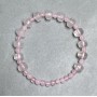 Bransoletka Różowy Kwarc kulka 4, 5 mm +- rondelek 9x7 mm +- , długość 18 cm +- stretch