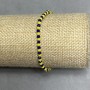 Bransoletka czeski kryształ fasetowany rondel 3x2,5 mm ± długość 18 cm ± elastyczna (stretch)