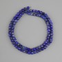 Koraliki Lapis lazuli szlifowany sześcian o średnicy 4x4 mm +/- , długość 39 cm +/-
