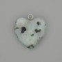 Wisiorek Jaspis Kiwi serce fasetowane 20x20 mm+