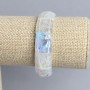 Bransoletka adular gładkie ogniwo, średnica 16x16-17 mm +- , długość 18 cm +- stretch