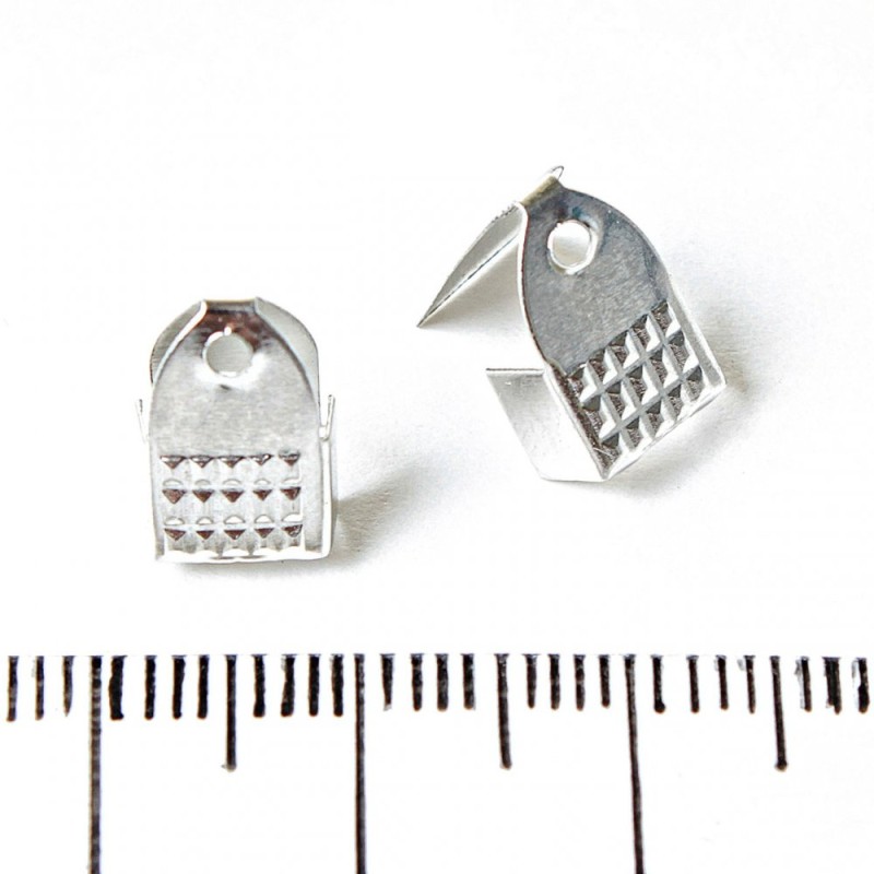 Koraliki zaciskowe do sznurka 7x14 mm, zestaw 30 szt.