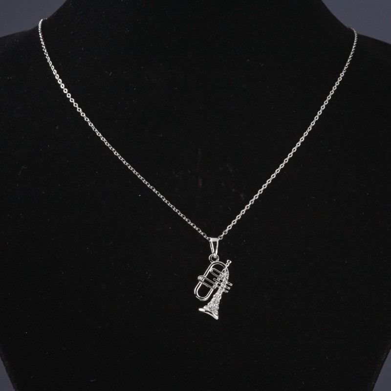 Wisiorek na łańcuszku Rurka, długość 55 cm, długość zawieszki 3 cm