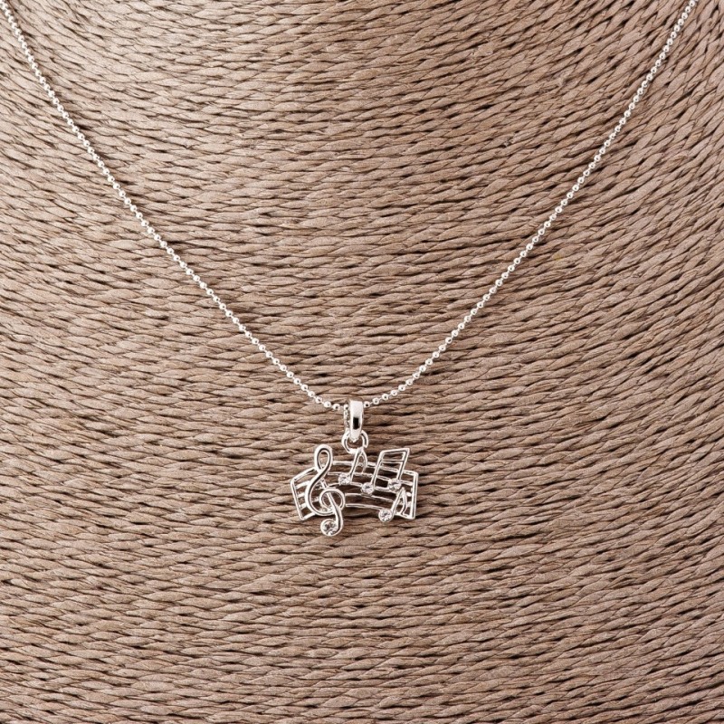 Zawieszka 'Stan nutowy' na łańcuszku z żetonem, długość 52 cm, średnica 2 × 1,5 cm, metal srebrzysty