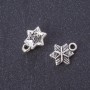 Zawieszka do biżuterii 'Gwiazda Bożonarodzeniowa' kolor metalu 'srebro' 13×11 mm opakowanie 20 g ±35 szt.