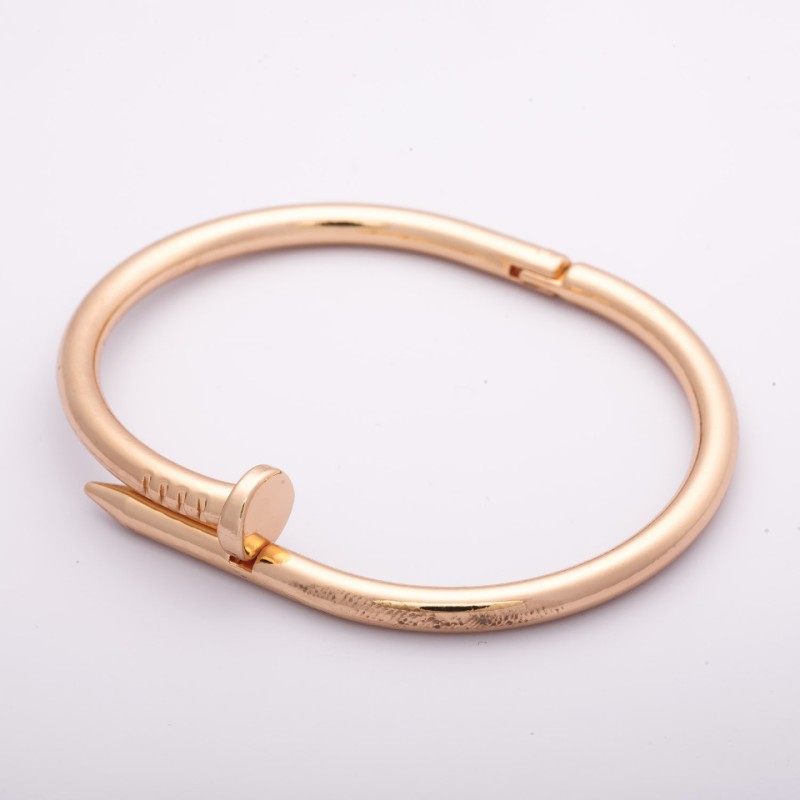 Bransoletka «Gwóźdź» kolor metalu «złoto» zapięcie hi-tech obwód 18 cm