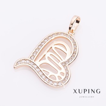 Wisiorek Xuping «Sura Serce» kolor złoty, średnica 2,4 cm