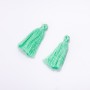 Para mini pędzli bawełnianych w odcieniu sałatowym, długość 3 cm, średnica 4 mm