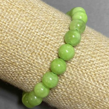 Bransoletka z naturalnego onyksu na elastycznej gumce, średnica 8 mm, długość 18 cm