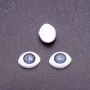 Okucia „Żywe oczy” para, kolor szary, źrenica, średnica 6 mm, kształt 8×12 mm, 50 par