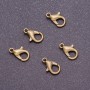 Zapięcie karabińczyk, średnica 6 mm, długość 12 mm, kolor metalu: brązowy (opakowanie 10 szt.)
