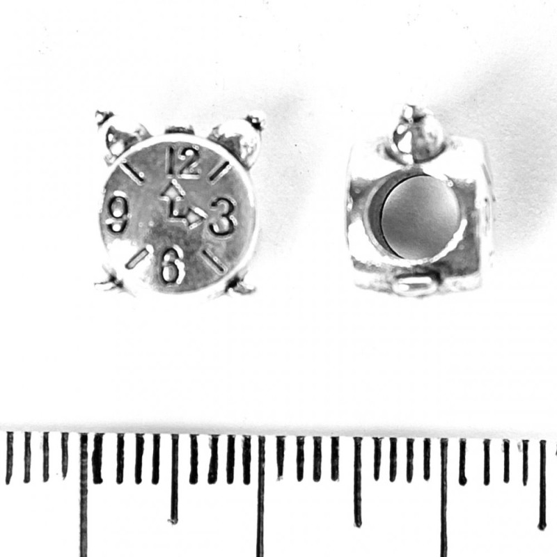 Koralik Pandora Zegarki 9×11 mm, średnica 5 mm, opakowanie 20 g, +/-9 szt.