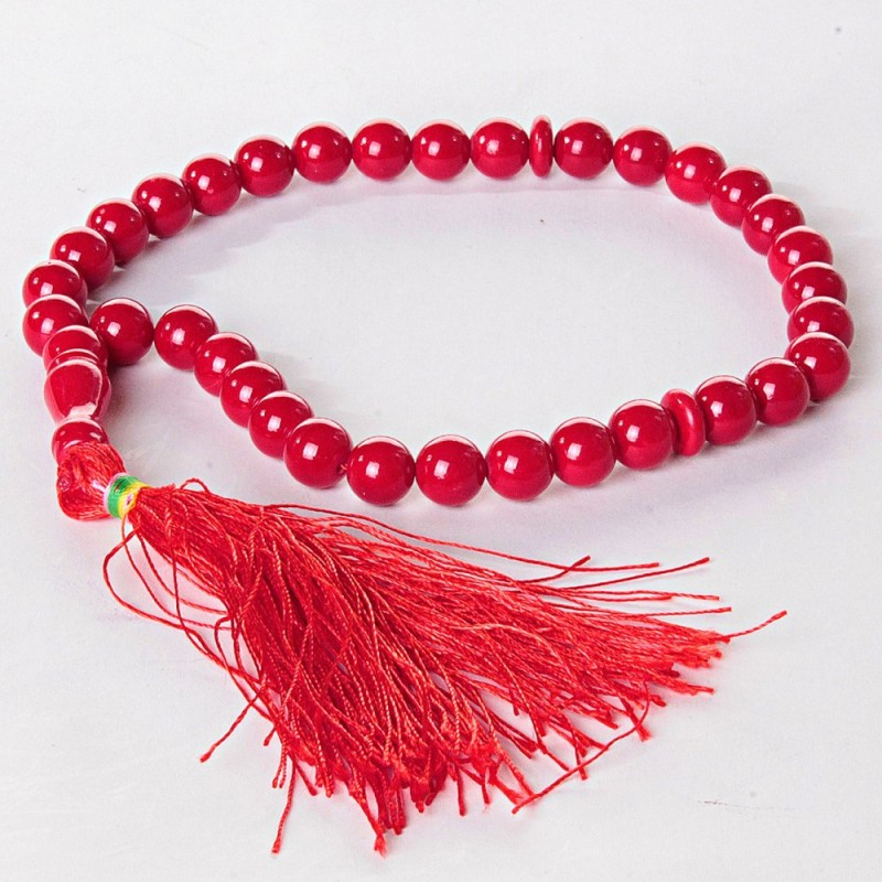 Korale z koralu, kulki 10 mm, długość 30 cm