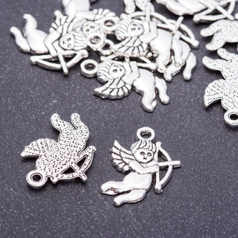 Zawieszka Amur – furnitura jubilerska, średnica 16 mm, długość L2 mm, otwór 3 mm, opakowanie 20 g ±10 szt.
