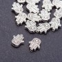 Koralik-wstawka «Dłoń», średnica 12×10×3 mm, opakowanie 20 g ± 17 szt.