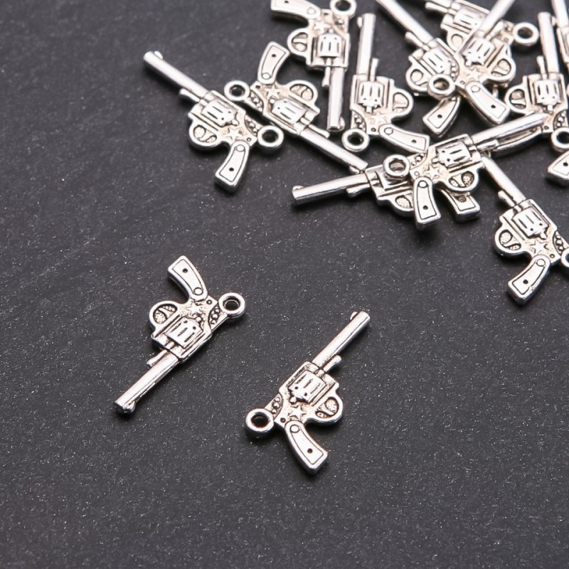 Półfabrykat wisiorek Nagan, średnica 1,8 mm, długość 24×12 mm, opakowanie 16 szt.