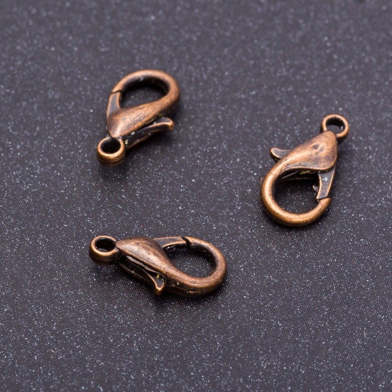 Cena za opakowanie / 10 szt. Zapięcie miedziane 16×8 mm