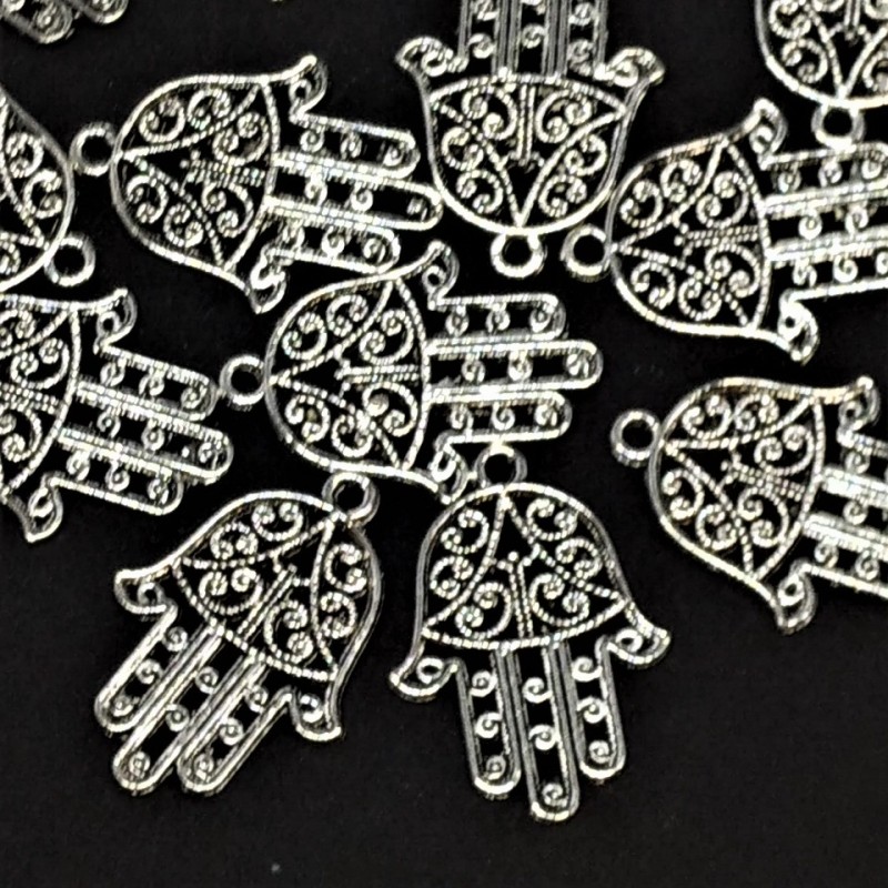Zawieszka Hamsa dłoni 22×30 mm, opakowanie 10 szt.