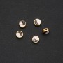 Okucia - wkładka Yin-Yang 9×4 mm, opakowanie 5 szt., metal żółty