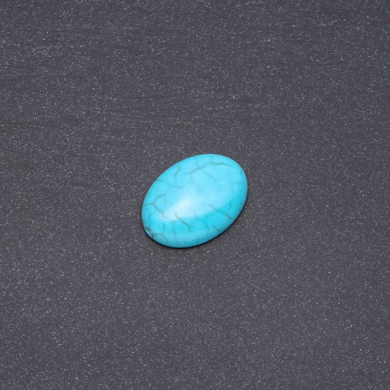 Kaboszon kamień 'Turkus' (pras.) 25×18 mm