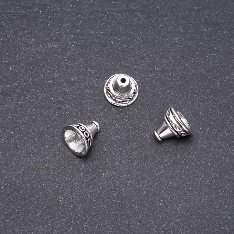 Końcówka jubilerska 13×14 mm, opakowanie 20 g, +/- 8 szt.