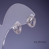 Kolczyki Xuping 12×7 mm rodowane