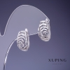 Kolczyki Xuping 16×9 mm „Róże” rodowane