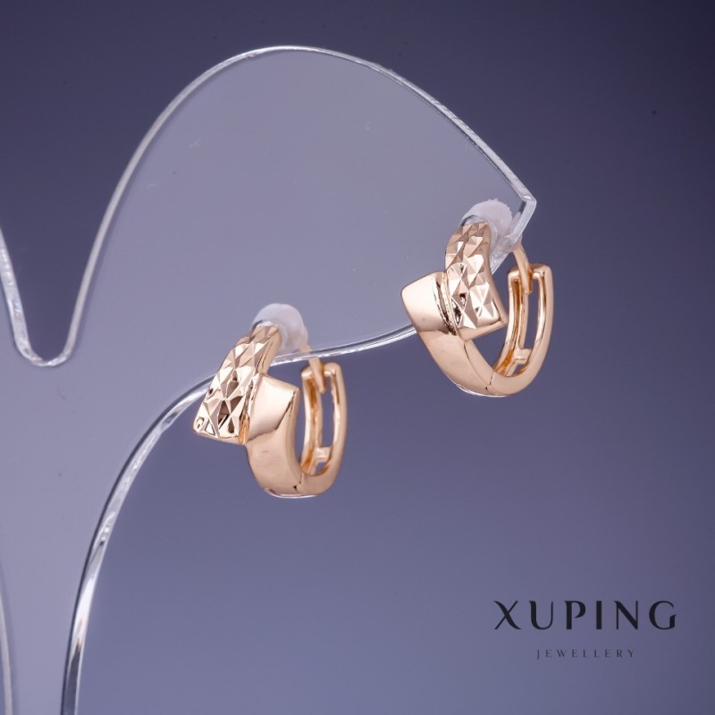 Kolczyki Xuping 8×12 mm «pozłota 18K»