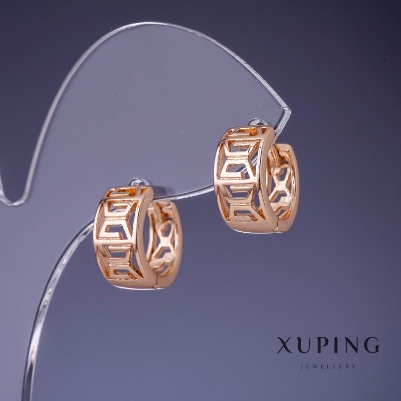 Kolczyki Xuping 14×7 mm «pozłota 18K»