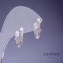 Kolczyki Xuping Tulipan 15×8 mm rodowane