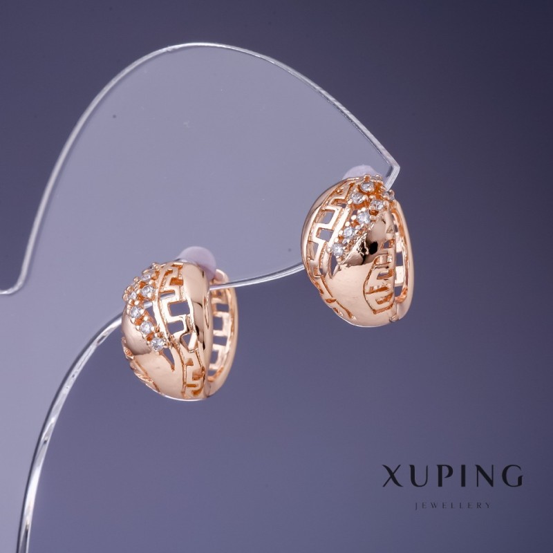 Kolczyki Xuping 15×9 mm «pozłocenie 18K»