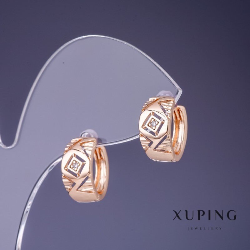 Kolczyki Xuping 15×7 mm „pozłacane 18K”