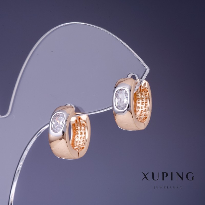 Kolczyki Xuping 14×5 mm «pozłacane 18K»