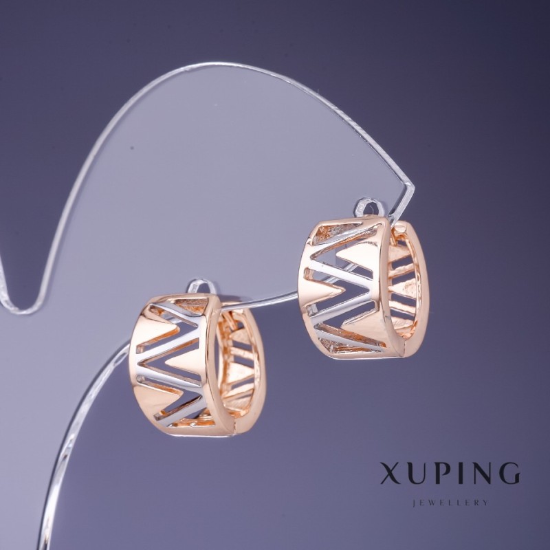 Kolczyki Xuping 13×9 mm „pozłacenie 18K, rodium”