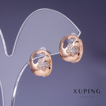 Kolczyki Xuping 13 mm pozłacane 18K