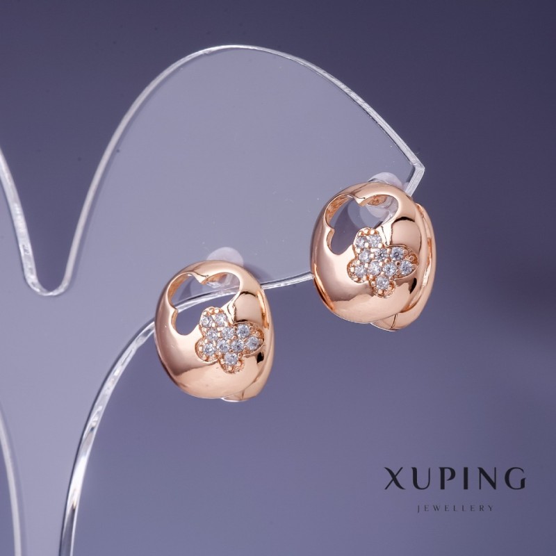 Kolczyki Xuping 13 mm pozłacane 18K